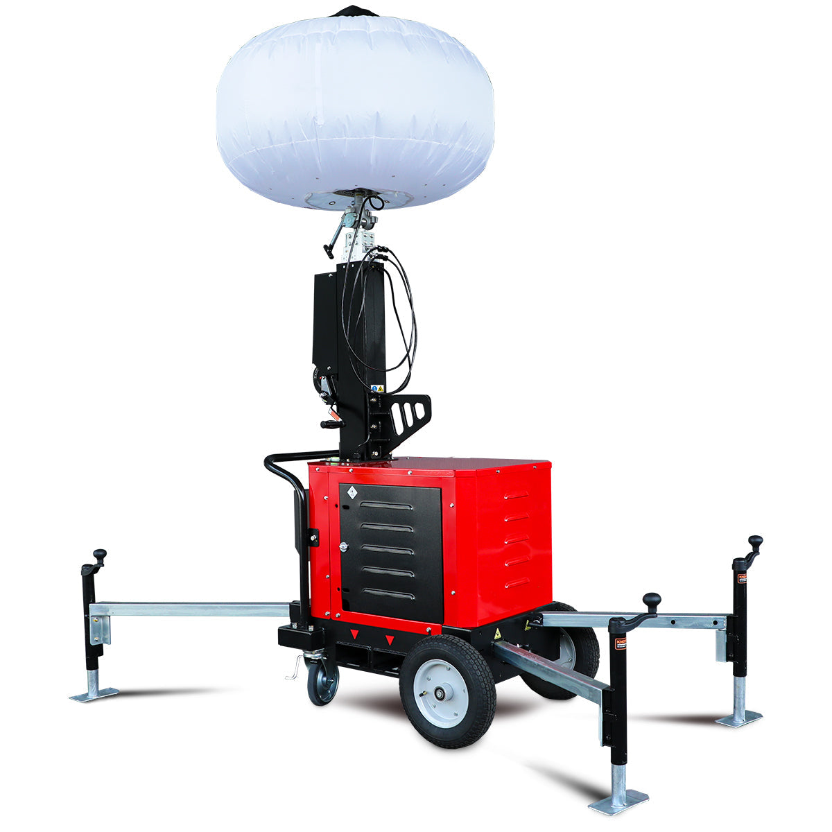 Light Boy B8CM ballonlys på robust transportvogn