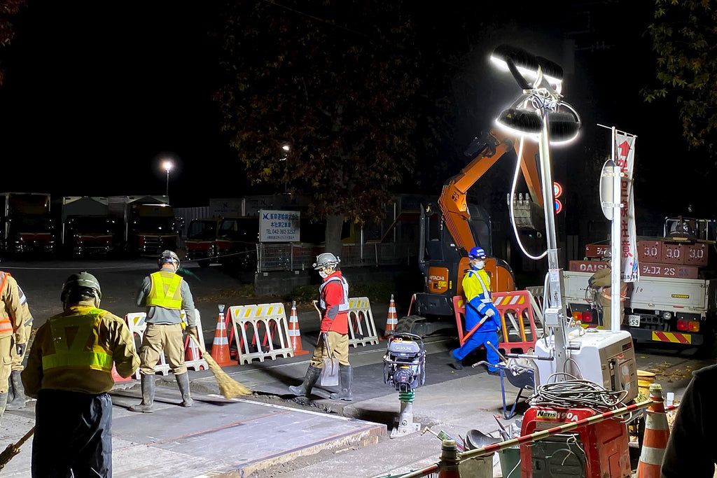 Light Boy S3X4CS-A-CE i brug på vejarbejde